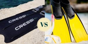 freediving fins vs scuba fins comparison