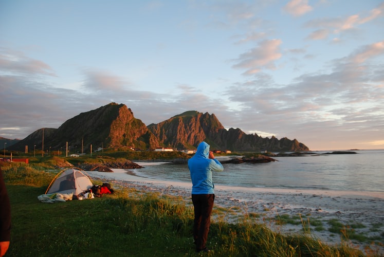 beach camping