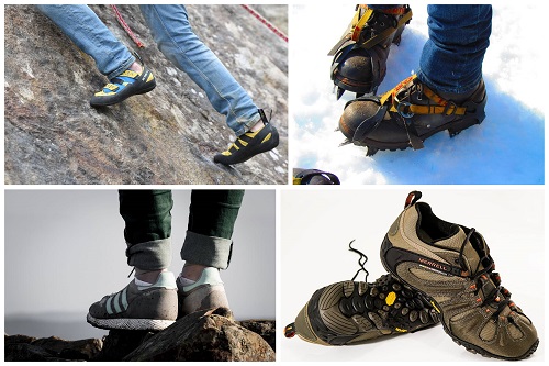 types of climbing shoes